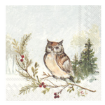 Boston International Cocktail Napkin, Woodland Owl | Boston International