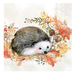 Boston International Cocktail Napkin, Fall Sweet Hedgehog | Boston International