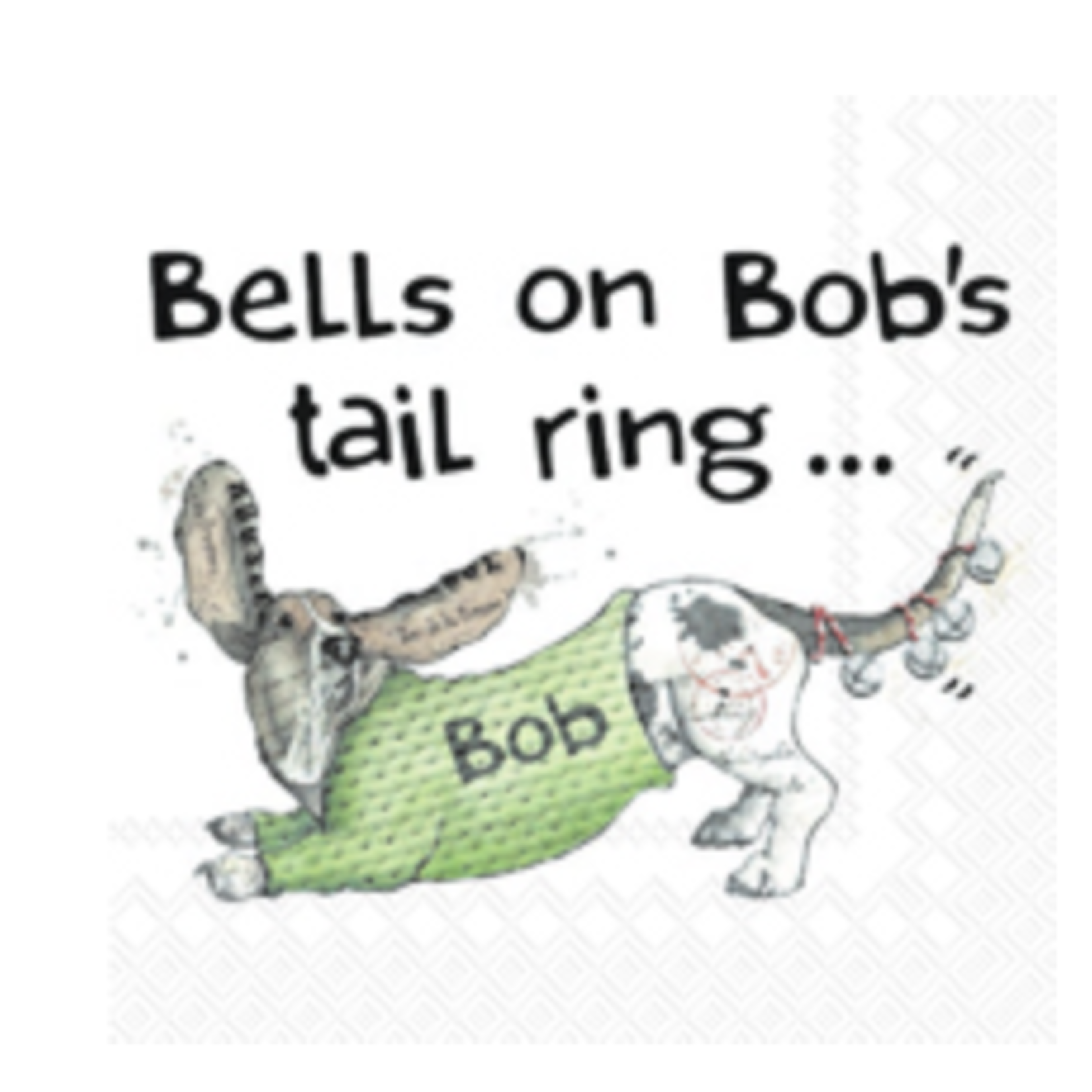 Boston International Cocktail Napkin, Bells on Bob's Tail | Boston International