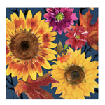 Boston International Cocktail Napkin, Fall Flowers
