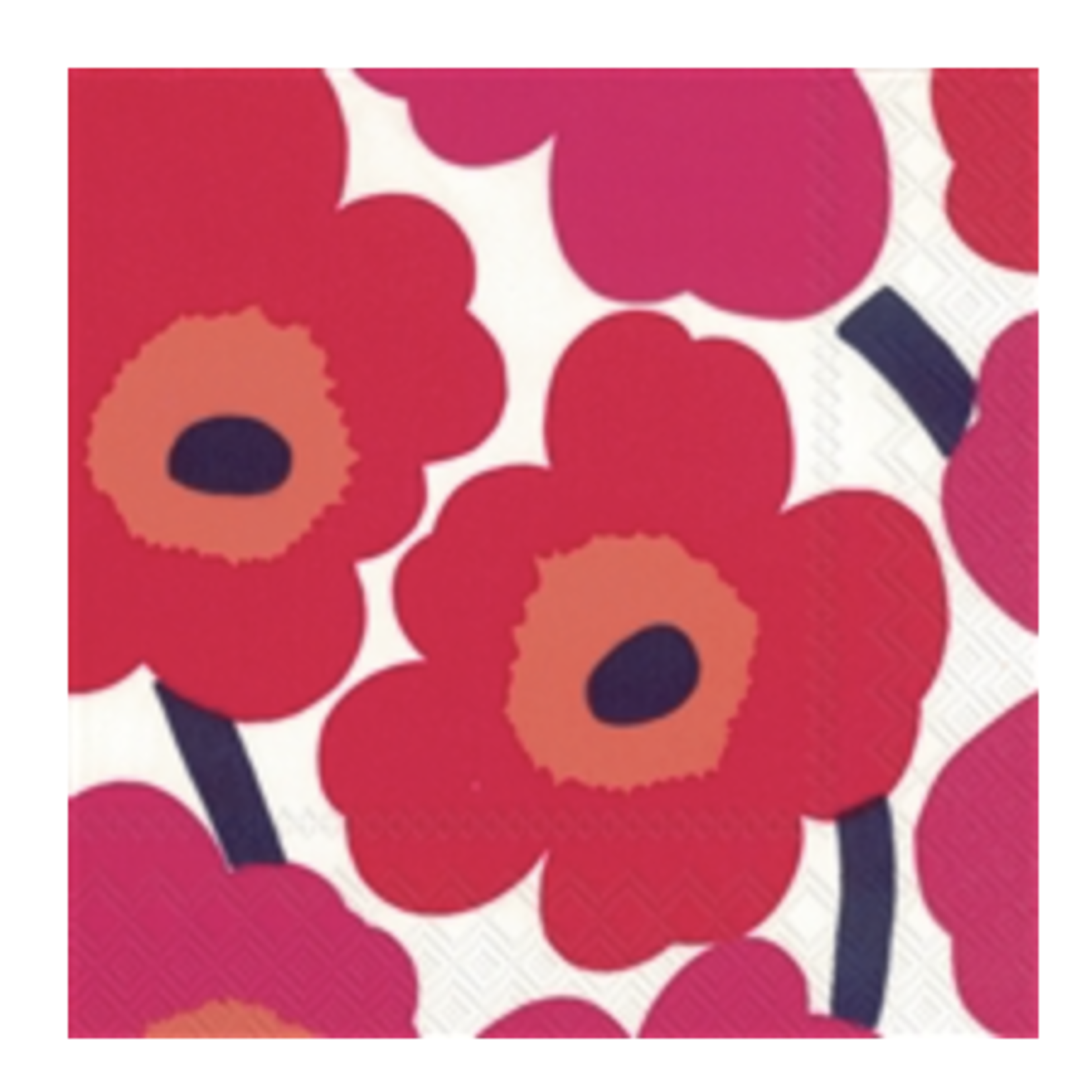 Boston International Lunch Napkin, Unikko - Red