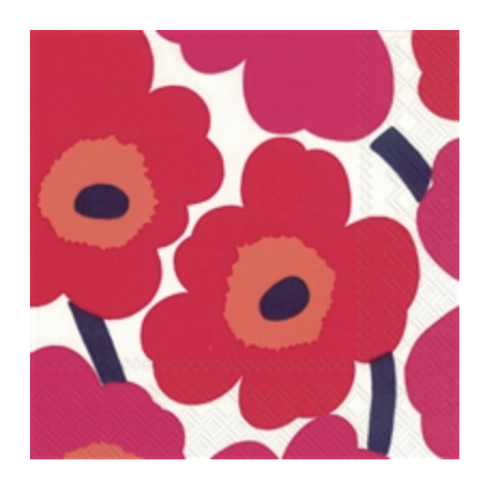 Luncheon Napkin, Unikko Red