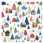 Boston International Luncheon Napkin, Winter Village | Boston International
