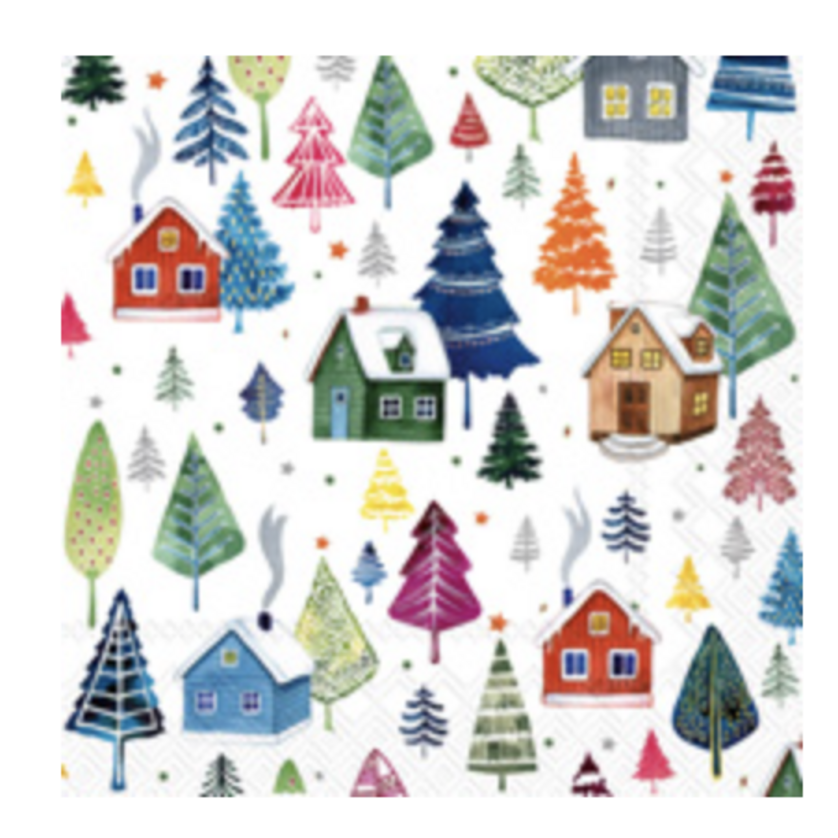 Boston International Cocktail Napkin, Winter Village | Boston International