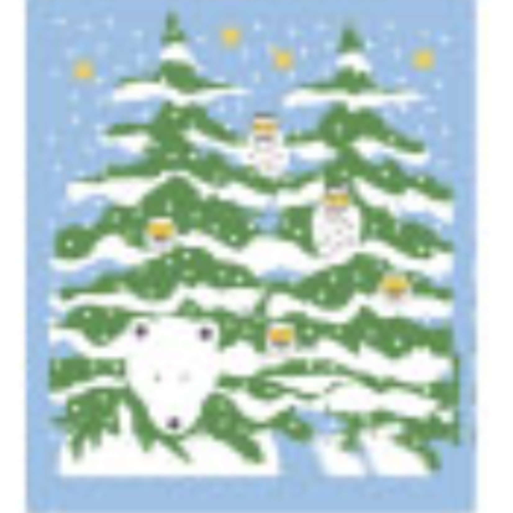 Cose Nuove Swedish Dishcloth, Forest Owls | Cose Nuove