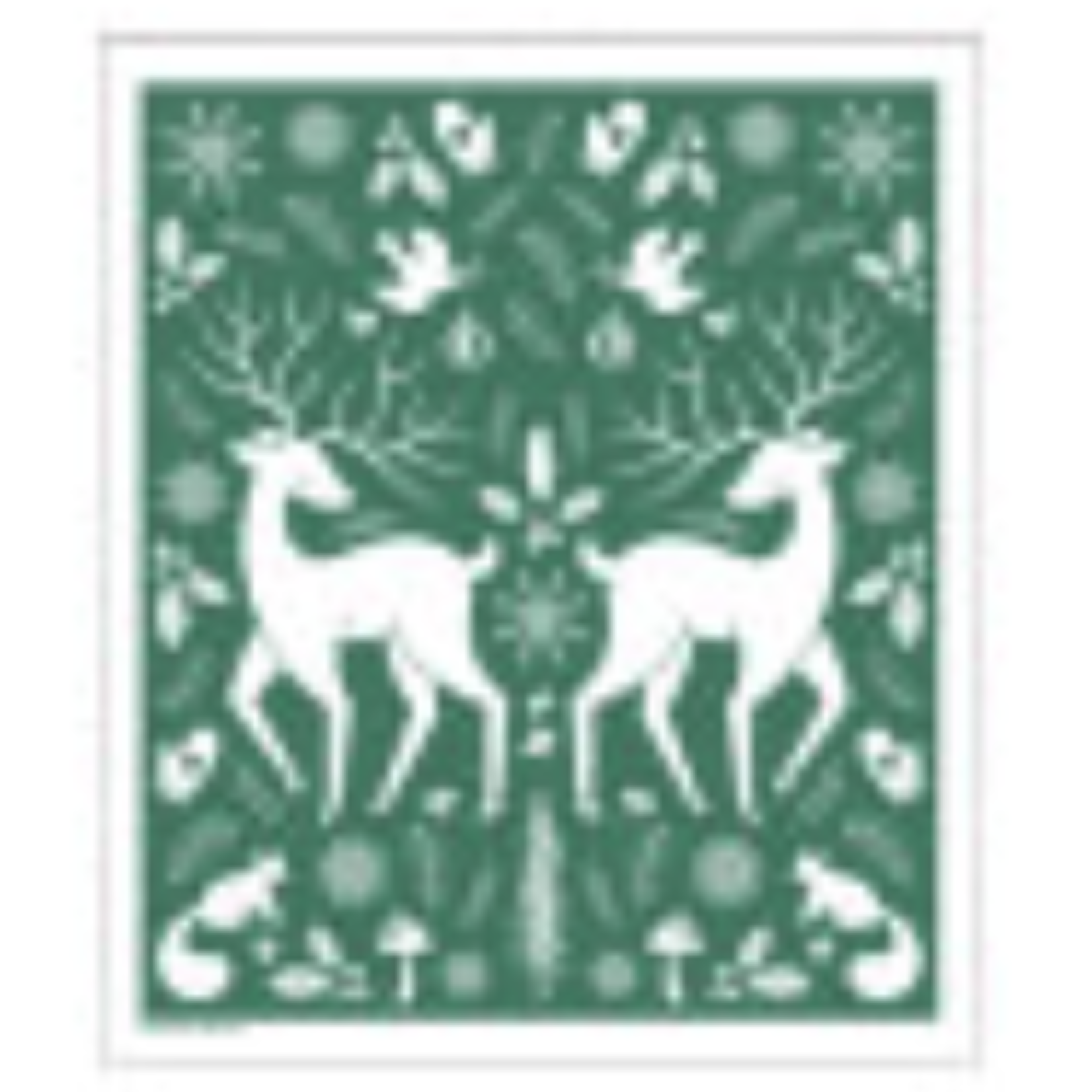 Cose Nuove Swedish Dishcloth, MK Deer - Green | Cose Nuove