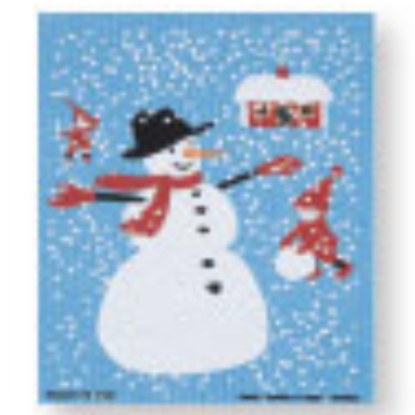 Cose Nuove Swedish Dishcloth, KH Snowman & Stuga | Cose Nuove