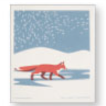 Cose Nuove Swedish Dishcloth, KH Fox In Snow | Cose Nuove