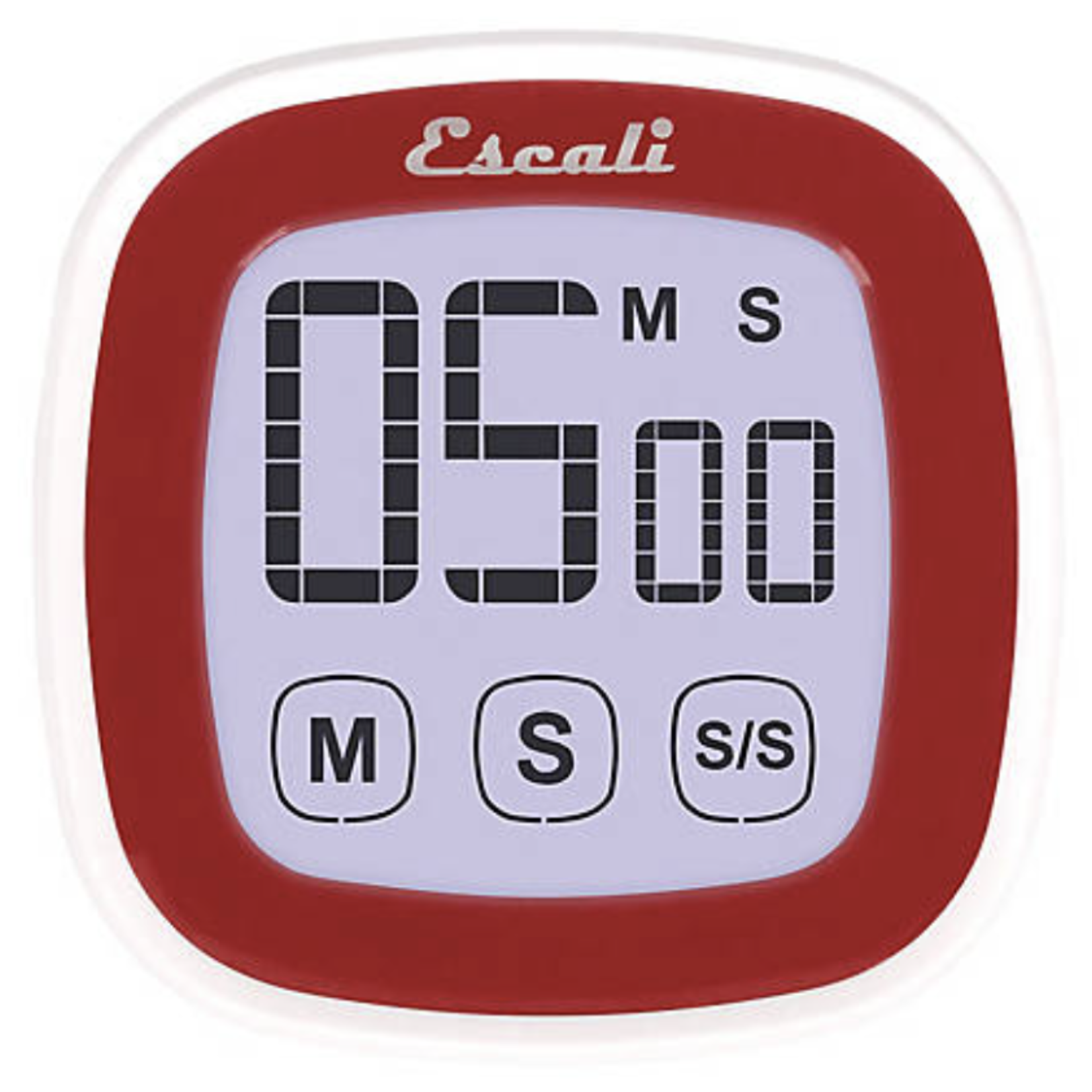 Escali Touch Screen Digital Timer - Red