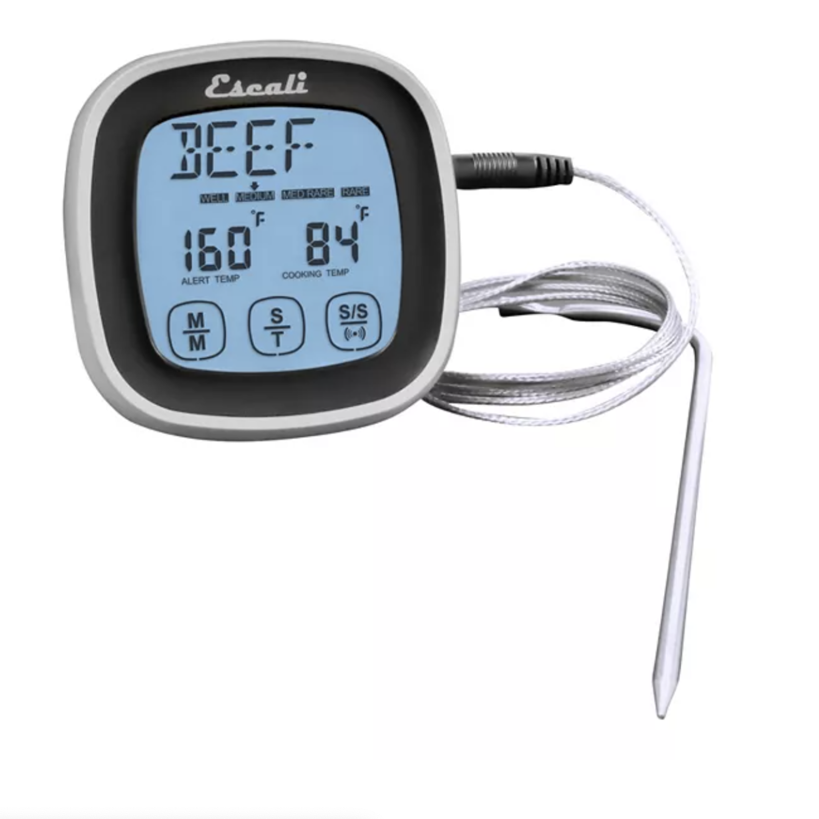 Escali Touch Screen Thermometer & Timer - Black | Escali