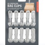 Kikkerland Aluminum Bag Clips S/10 | Kikkerland
