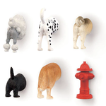Kikkerland Dog Butt Magnets 6 Per Set | Kikkerland Design