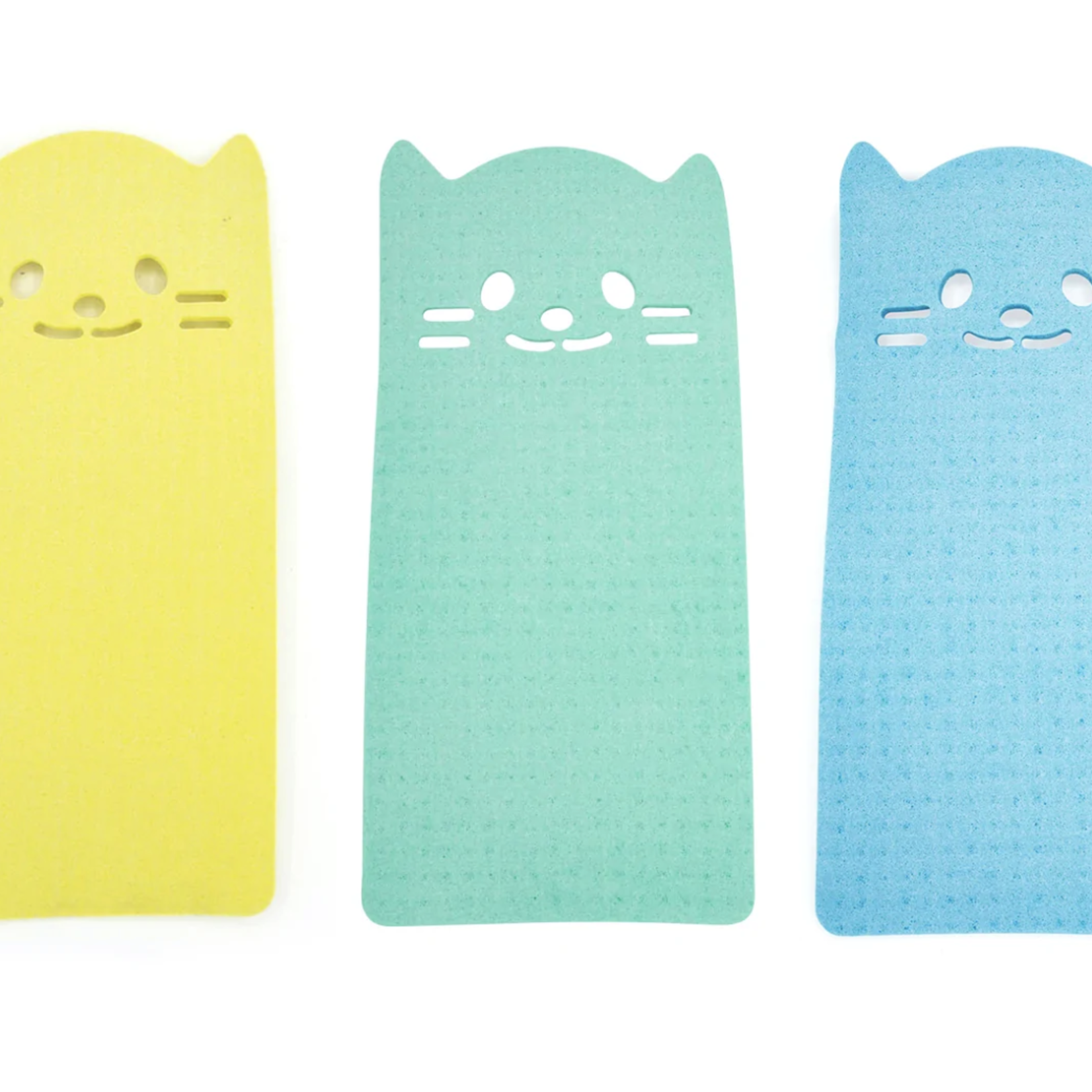 Kikkerland Reusable Cleaning Cloth, Set/3 Cats | Kikkerland