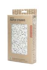 Kikkerland Birch Paper Straws