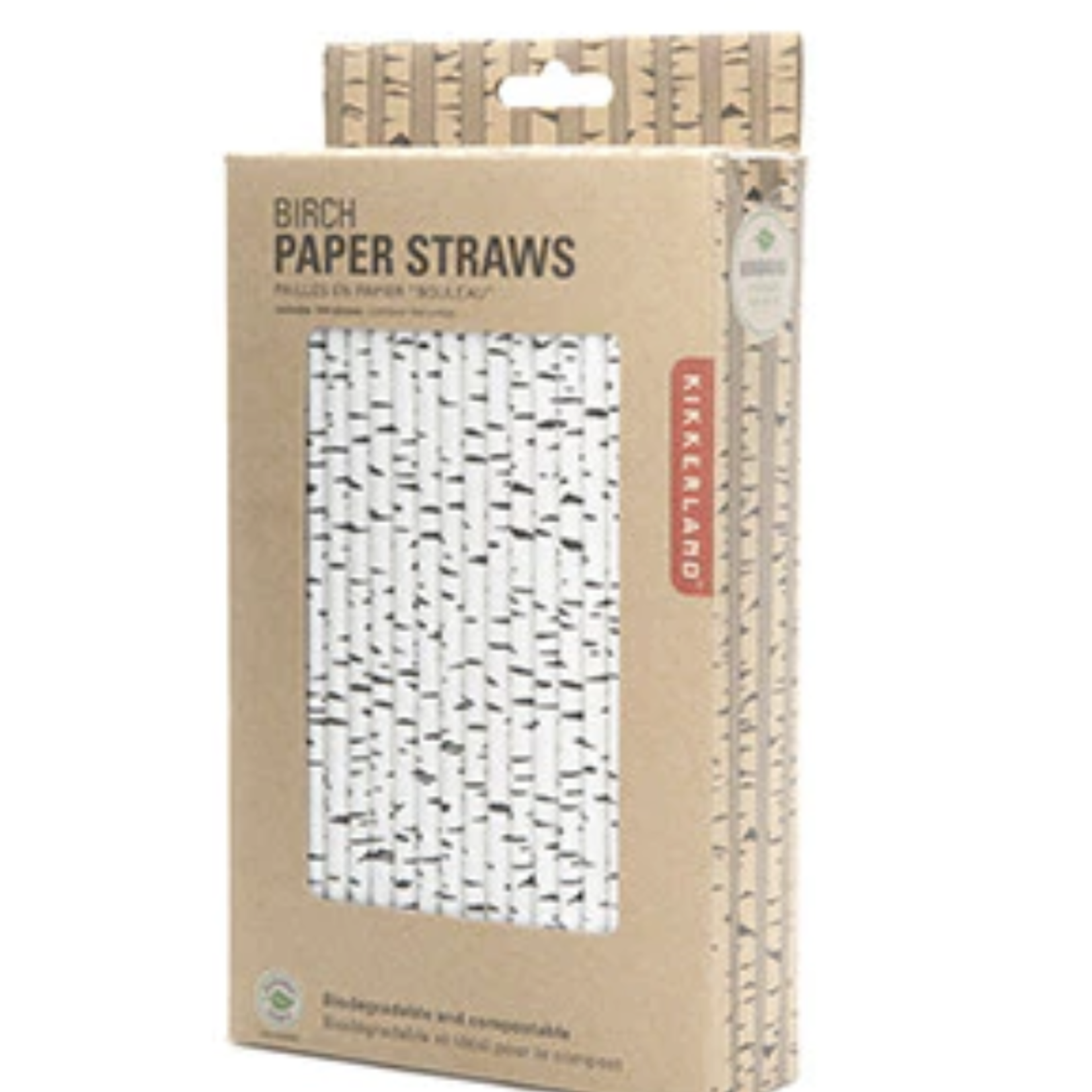 Kikkerland Birch Paper Straws | Kikkerland