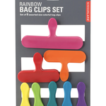 Kikkerland Rainbow Bag Clips, Assortment | Kikkerland