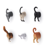 Kikkerland Cat Butt Magnets Set/6 | Kikkerland