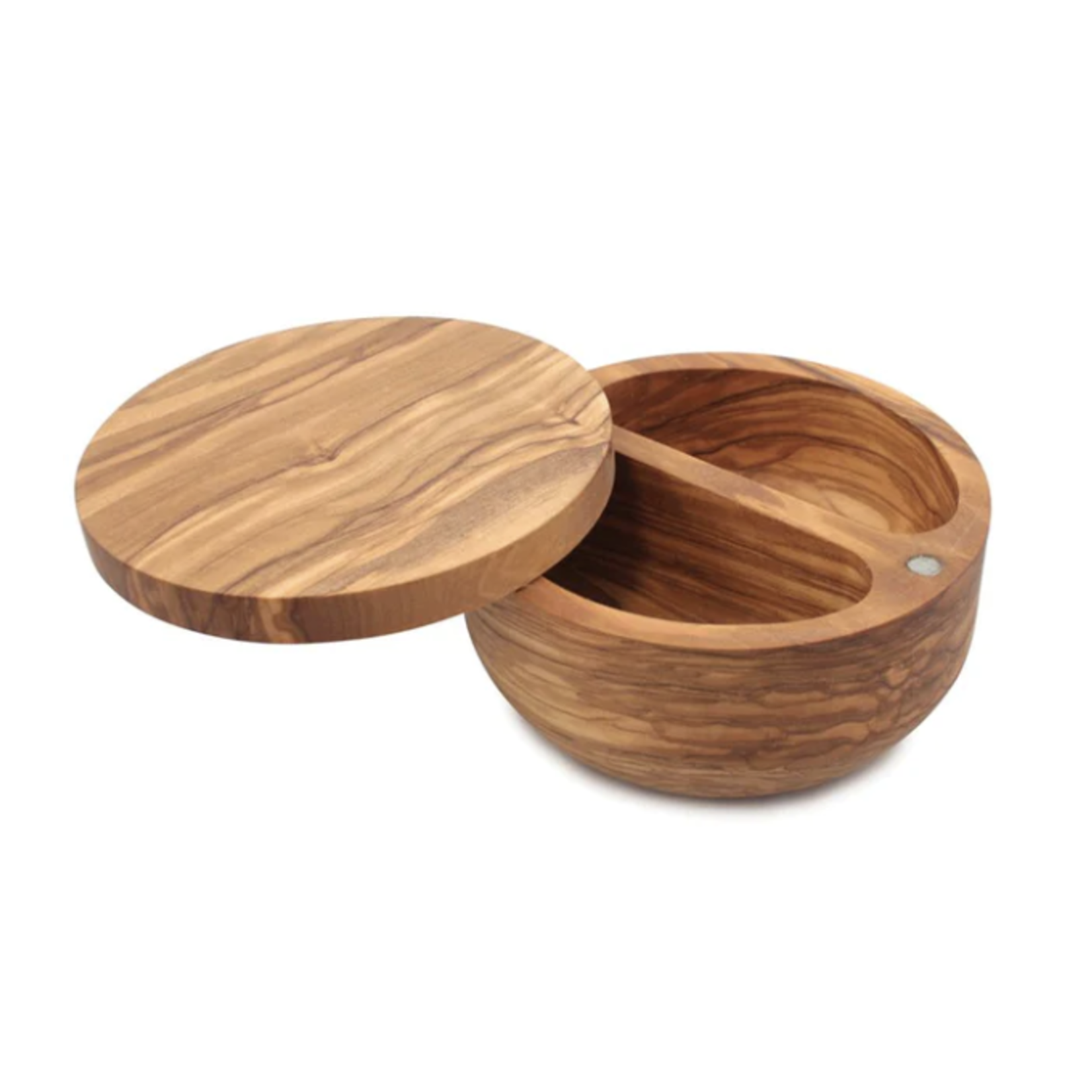 DKB Zyliss/Cole&Mason/Swissmar/AdHoc Palermo Olivewood Dual Compartment Salt Keeper | Cole & Mason