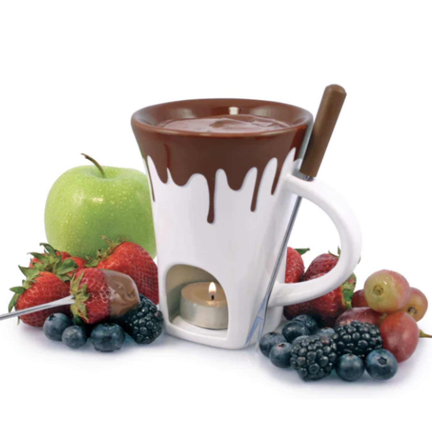 DKB Zyliss/Cole&Mason/Swissmar/AdHoc Nostalgia 4pc Chocolate Fondue Mug Set | Swissmar