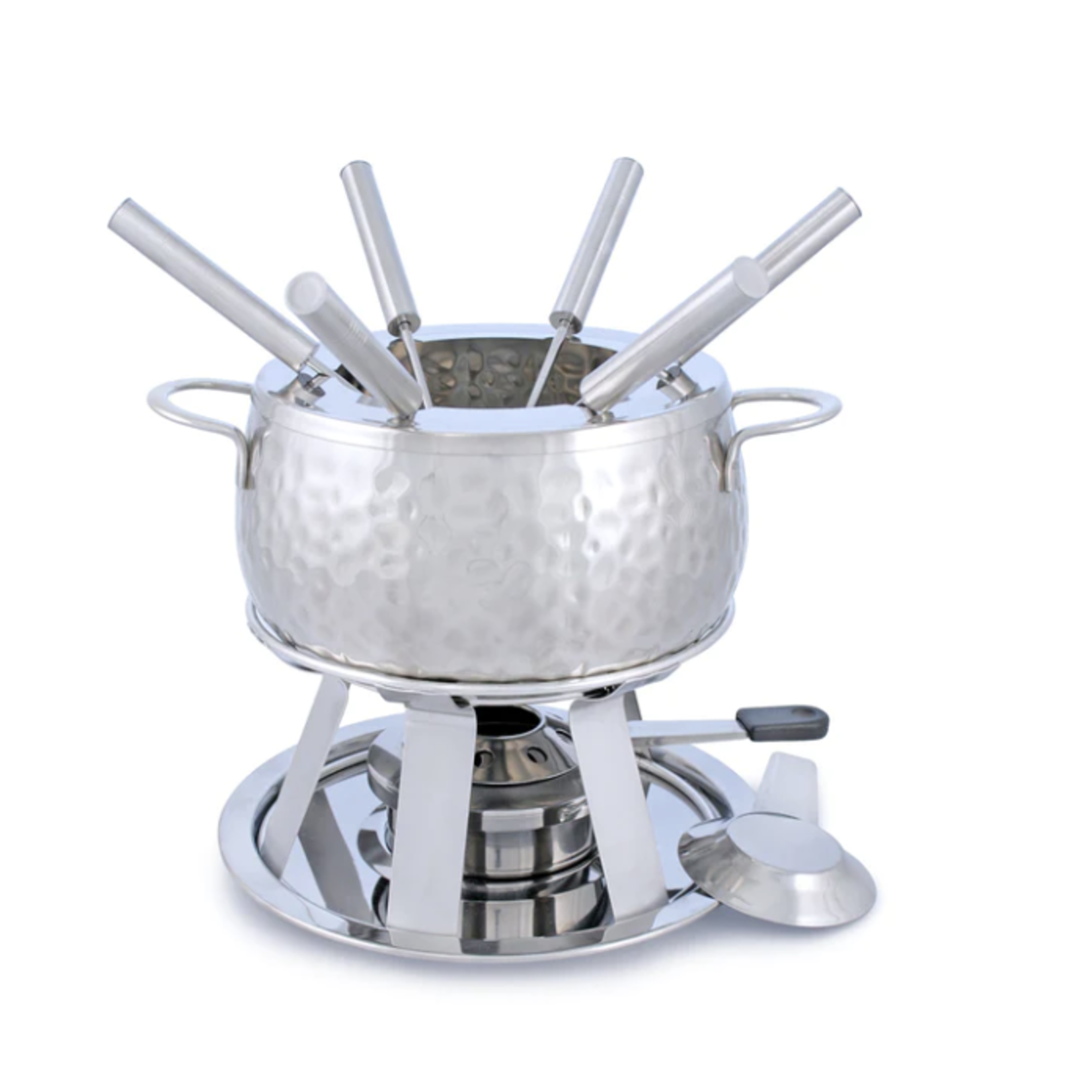 DKB Zyliss/Cole&Mason/Swissmar/AdHoc Hammered SS Fondue Set | DKB Zyliss/Cole&Mason/Swissmar/AdHoc