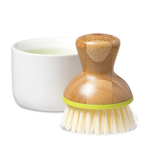 Full Circle Bubble Up Dish Brush Set, White | Full Circle