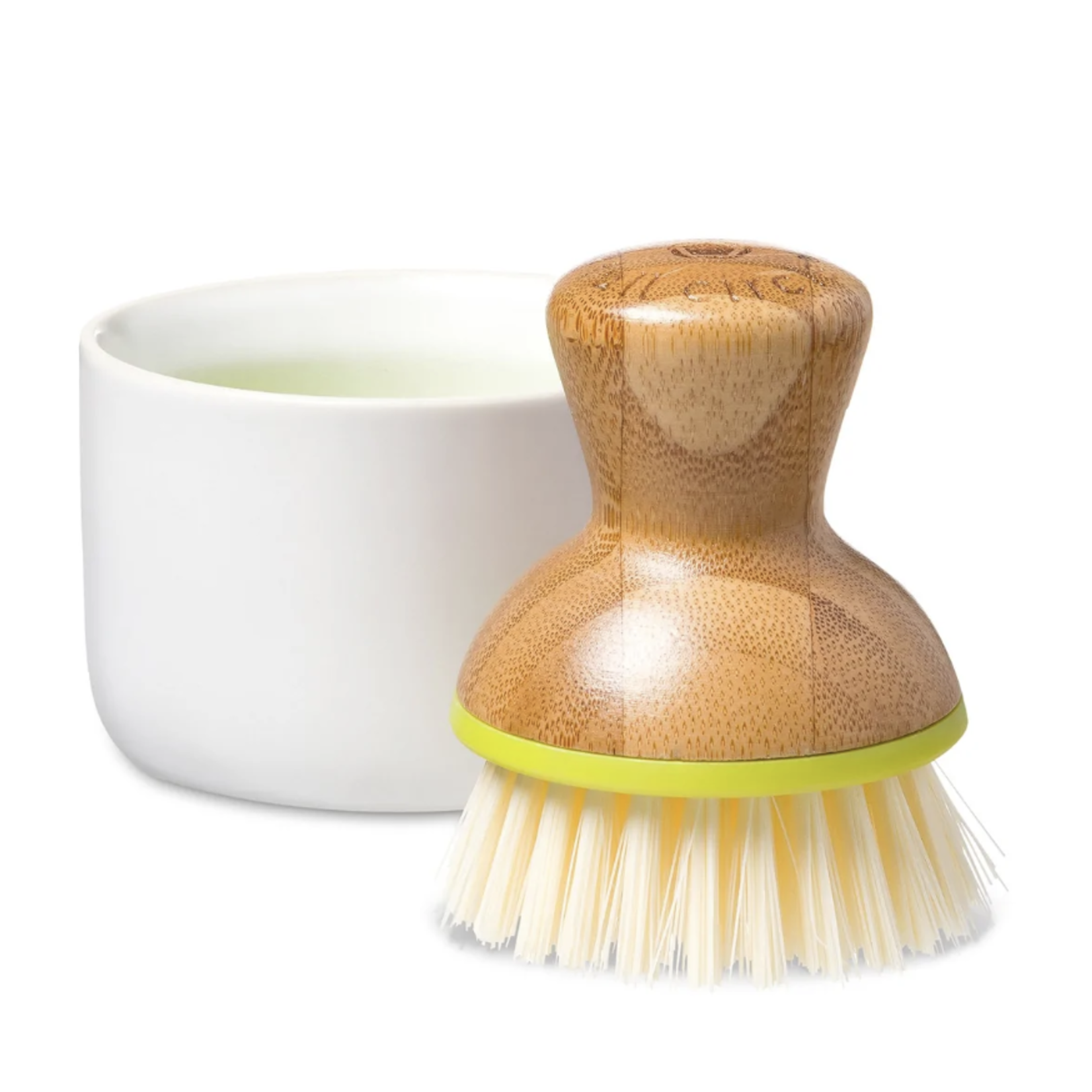 Full Circle Bubble Up Dish Brush Set, White | Full Circle