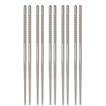 Harold Import Company Inc. Helen's Asian Kitchen Stainless Steel Chopsticks 5 Pairs