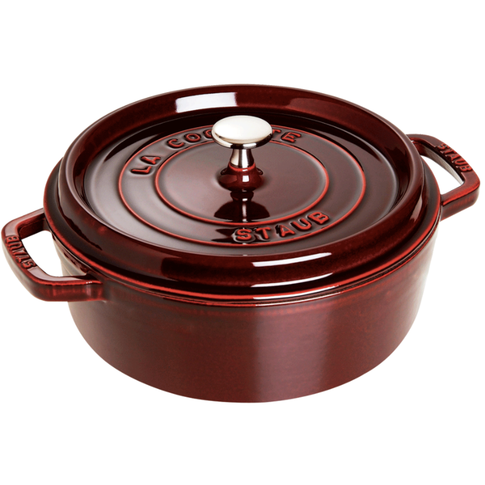 Staub Round Shallow, 6Qt, Grenadine | Staub