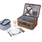 True Fabrications Newport Wicker Picnic Set for 2 | True Fabrications