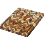 Teak Haus Herringbone Cutting Board, 16x12x1.5