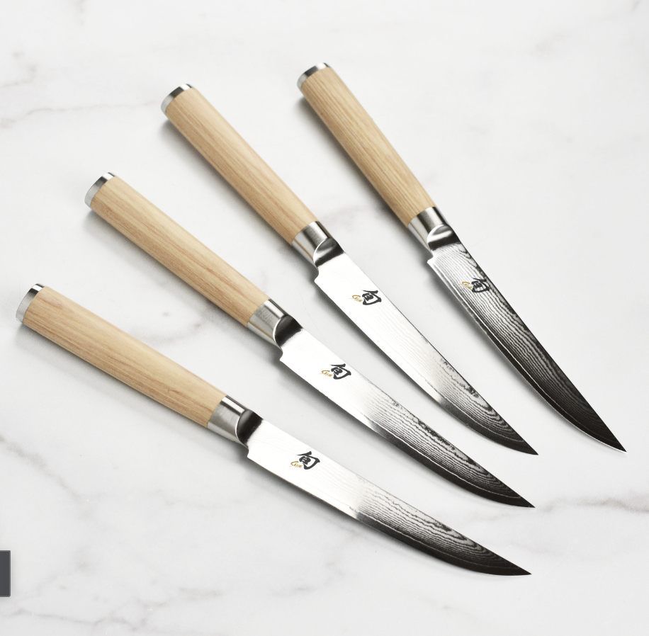 Classic Blonde Shun Steak Knife Set Duluth Kitchen Co