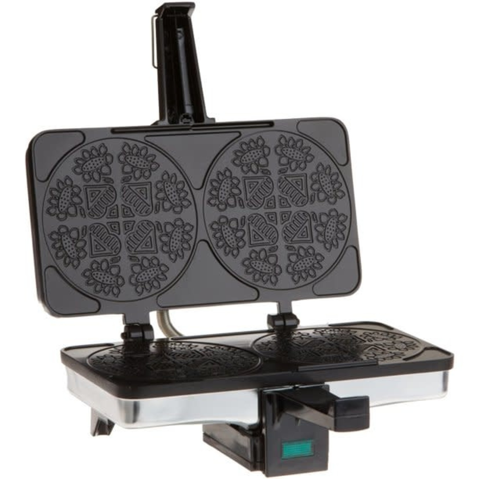 CucinaPro Electric Nonstick Krumkake Baker- Makes 2 at Once