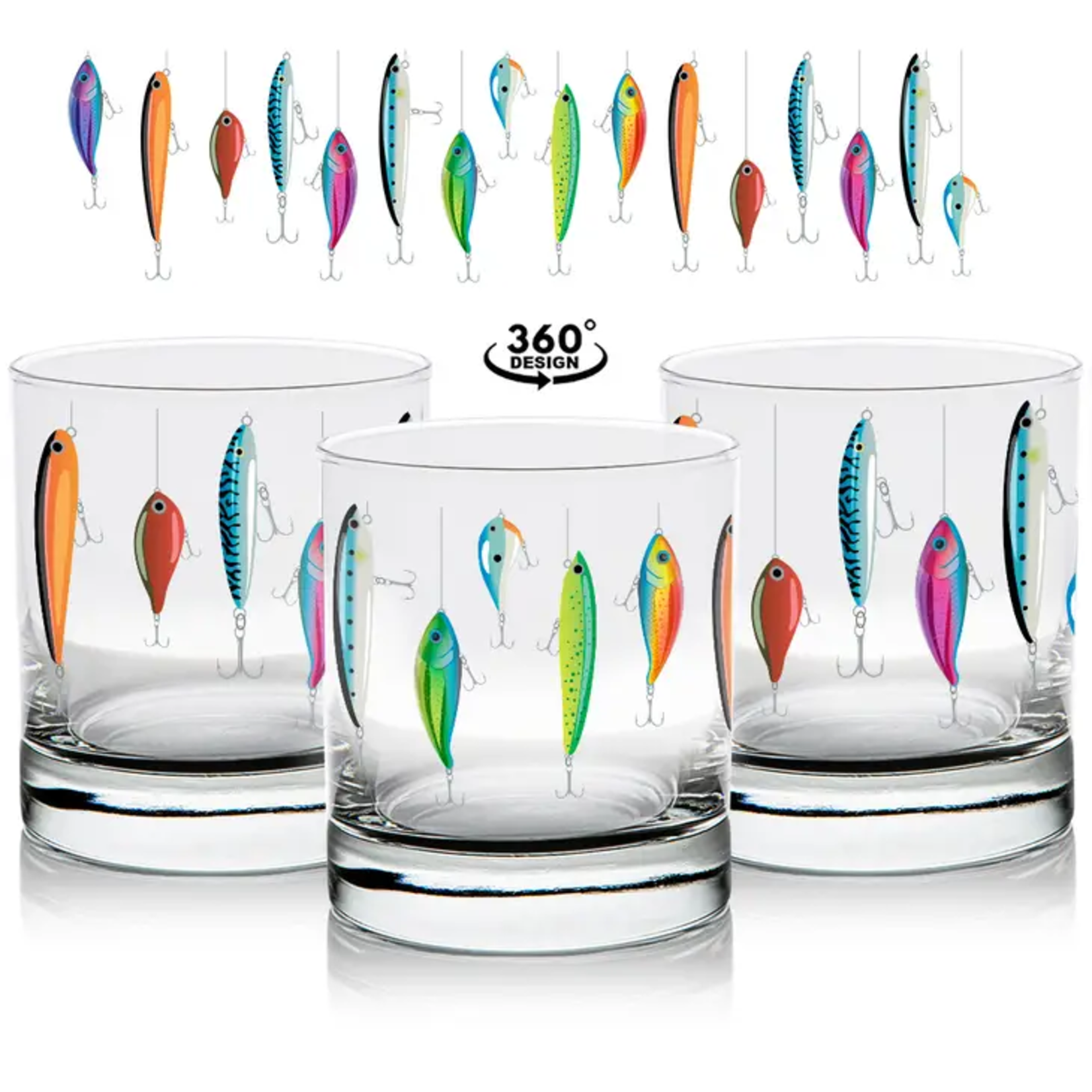 1 Brilliant Gift Whiskey Glass - Fishing Lures