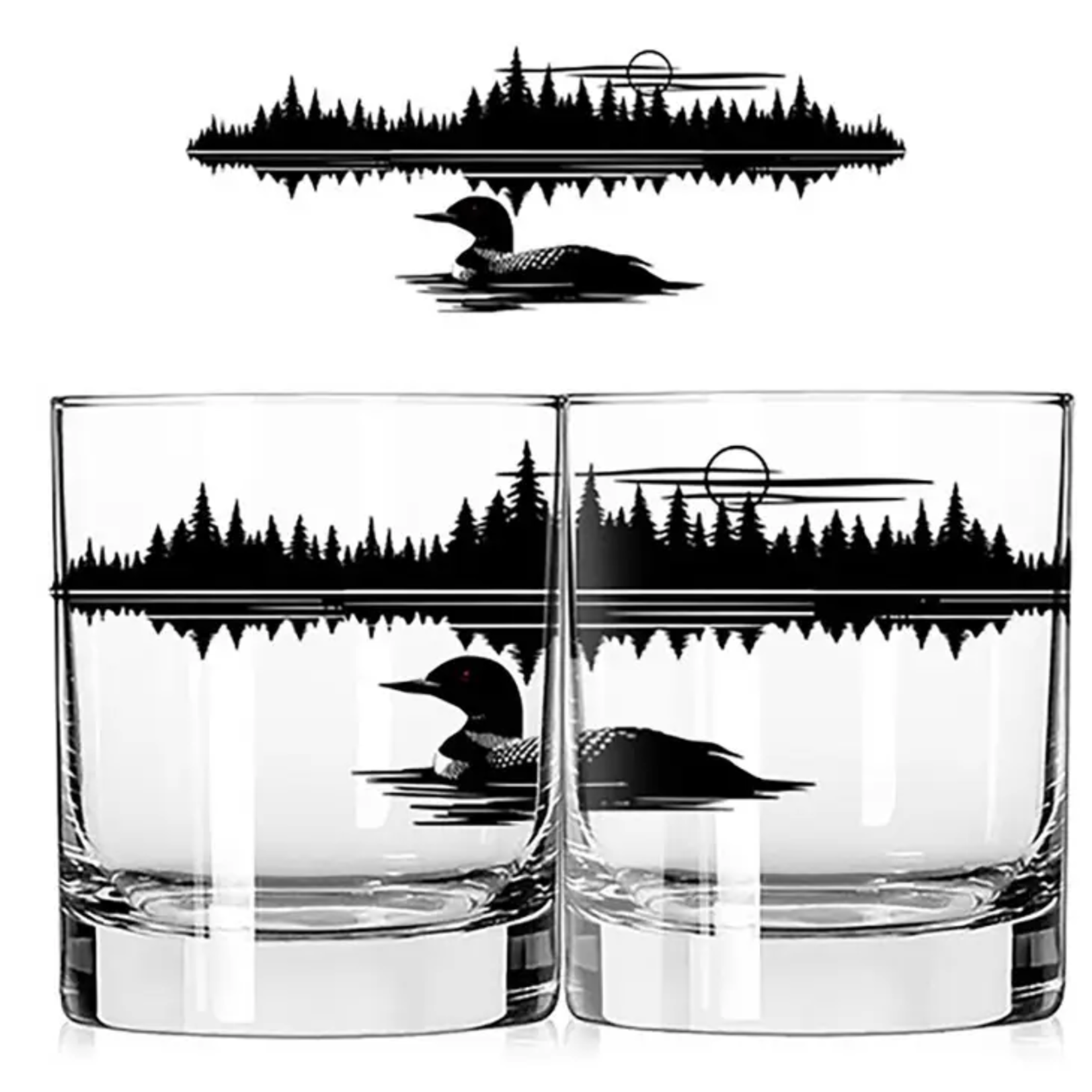 1 Brilliant Gift Whiskey Glass - Loon | 1 Brilliant Gift