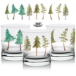 1 Brilliant Gift Whiskey Glass - Pine Trees (Color)