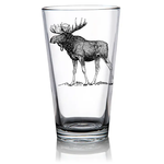 1 Brilliant Gift Pint Glass - Sketch moose