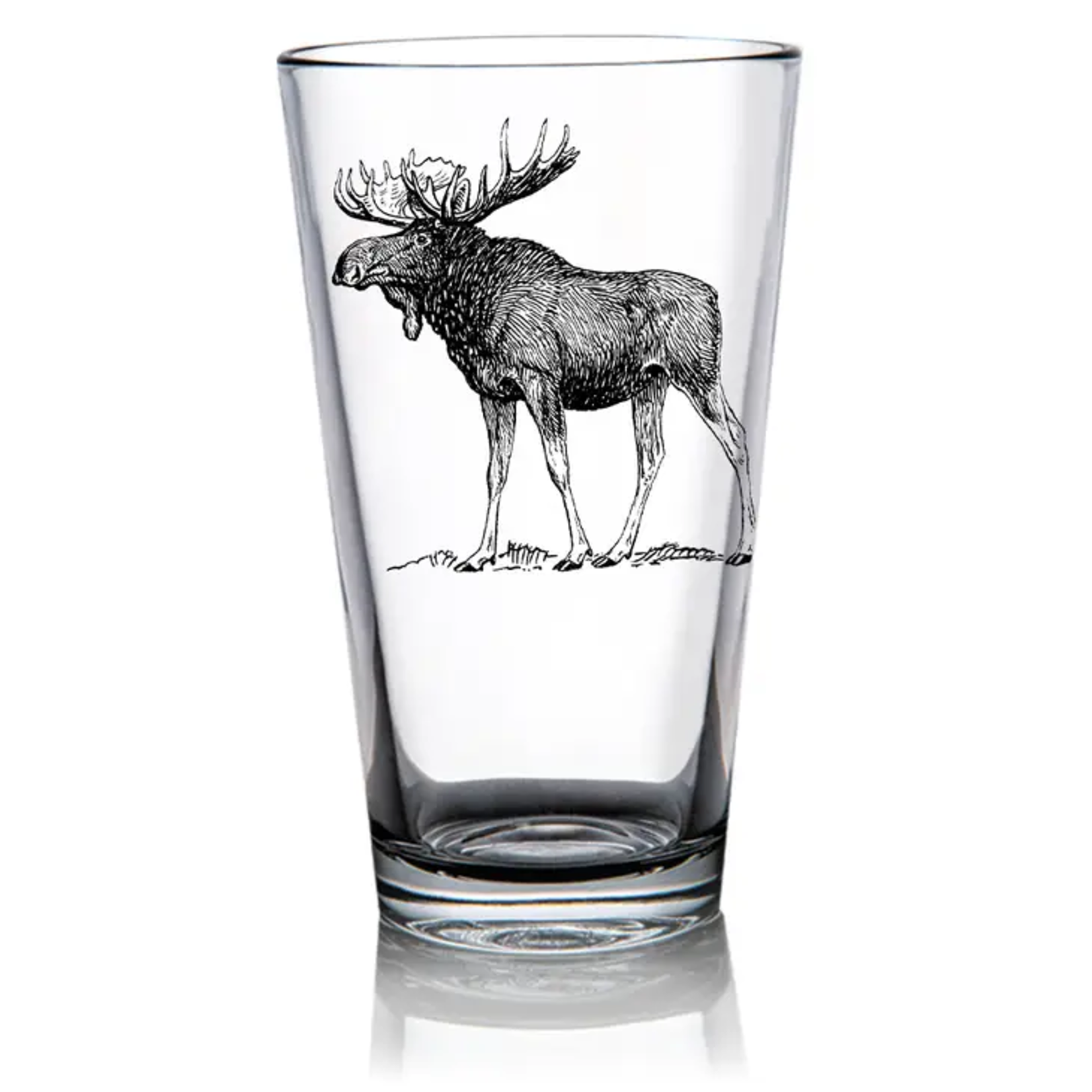 1 Brilliant Gift Pint Glass - Sketch moose | 1 Brilliant Gift