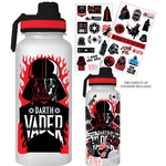 Silver Buffalo Star Wars 32oz. Twist Spout Plastic Bottle w/ Sticker Set | Silver Buffalo