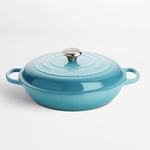 Le Creuset Signature Braiser, 5 Qt, Caribbean