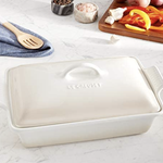 Le Creuset Covered Rectangular Casserole, 4 Qt, Meringue | Le Creuset