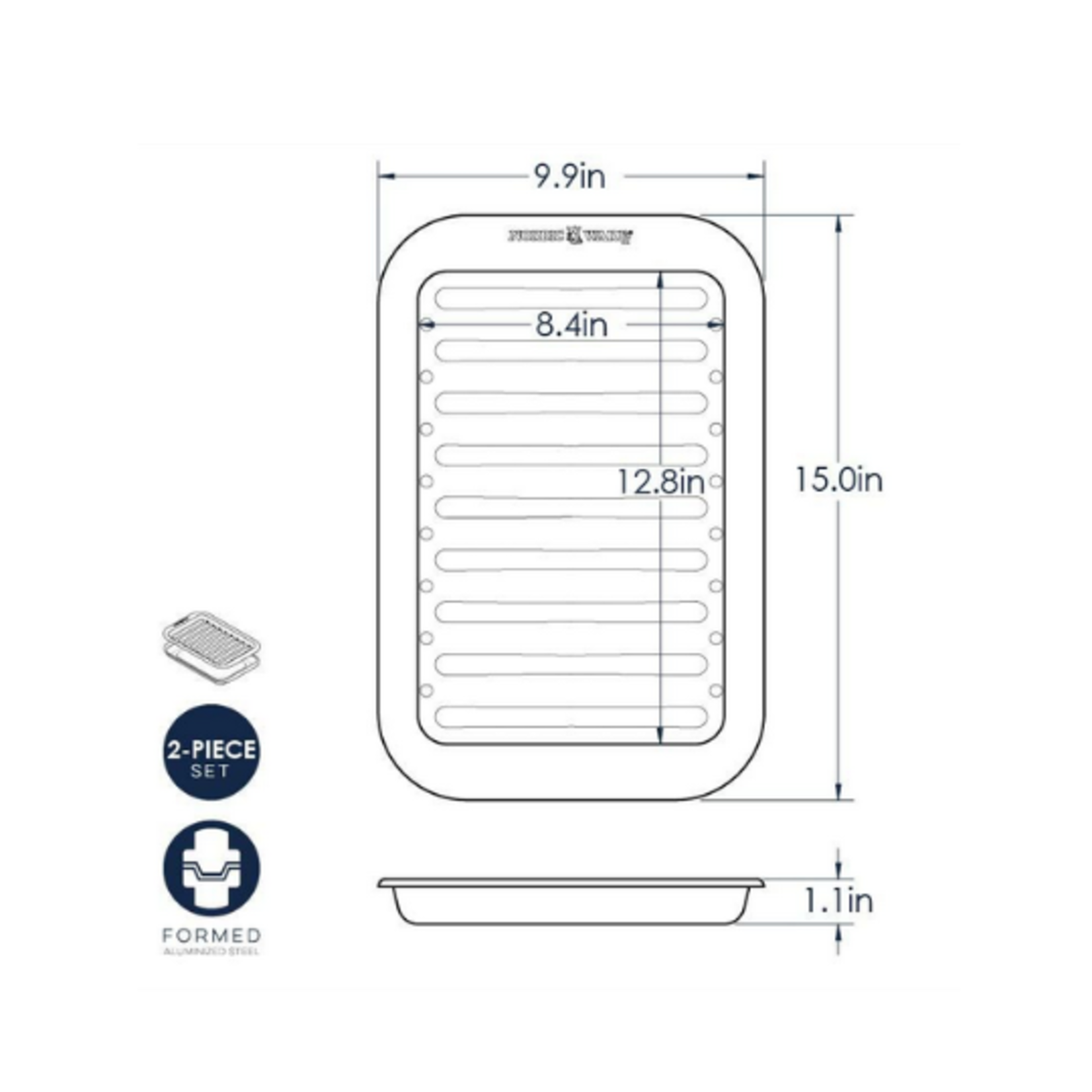 Nordicware Broiler Pan for Oven/Grill 9" x 13" | Nordicware