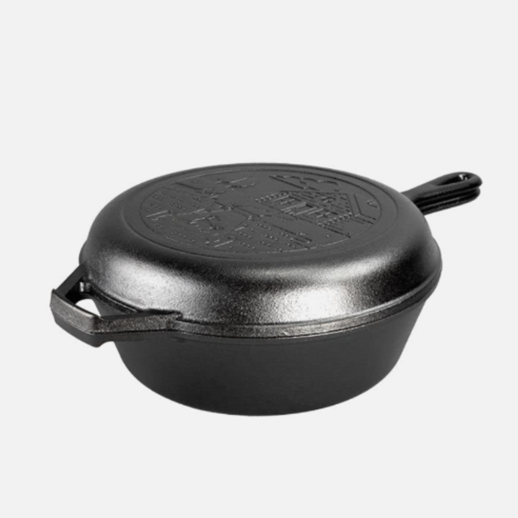 Lodge Wanderlust 3.2 Quart Seasoned Cast Iron Cabin Combo Cooker