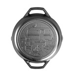 Lodge Wanderlust 10.25 Inch Seasoned Cast Iron Dual Handle Camper Pan