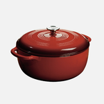 Lodge Enamel Dutch Oven, 7.5-Qt, red