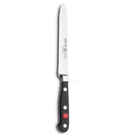 Wusthof Classic 5" Utility Knife, Serrated