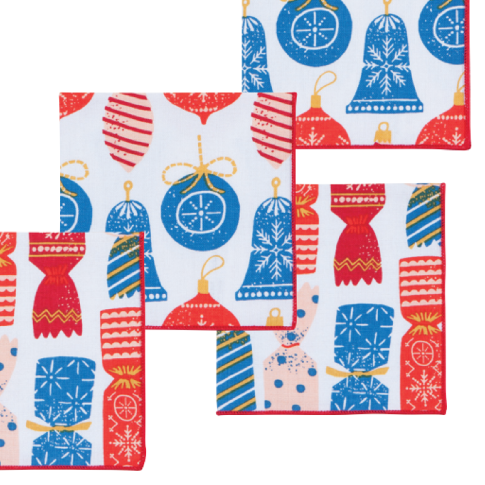 Danica Brands Christmas Charms Printed Cocktail Napkins Set/4 | Danica Brands