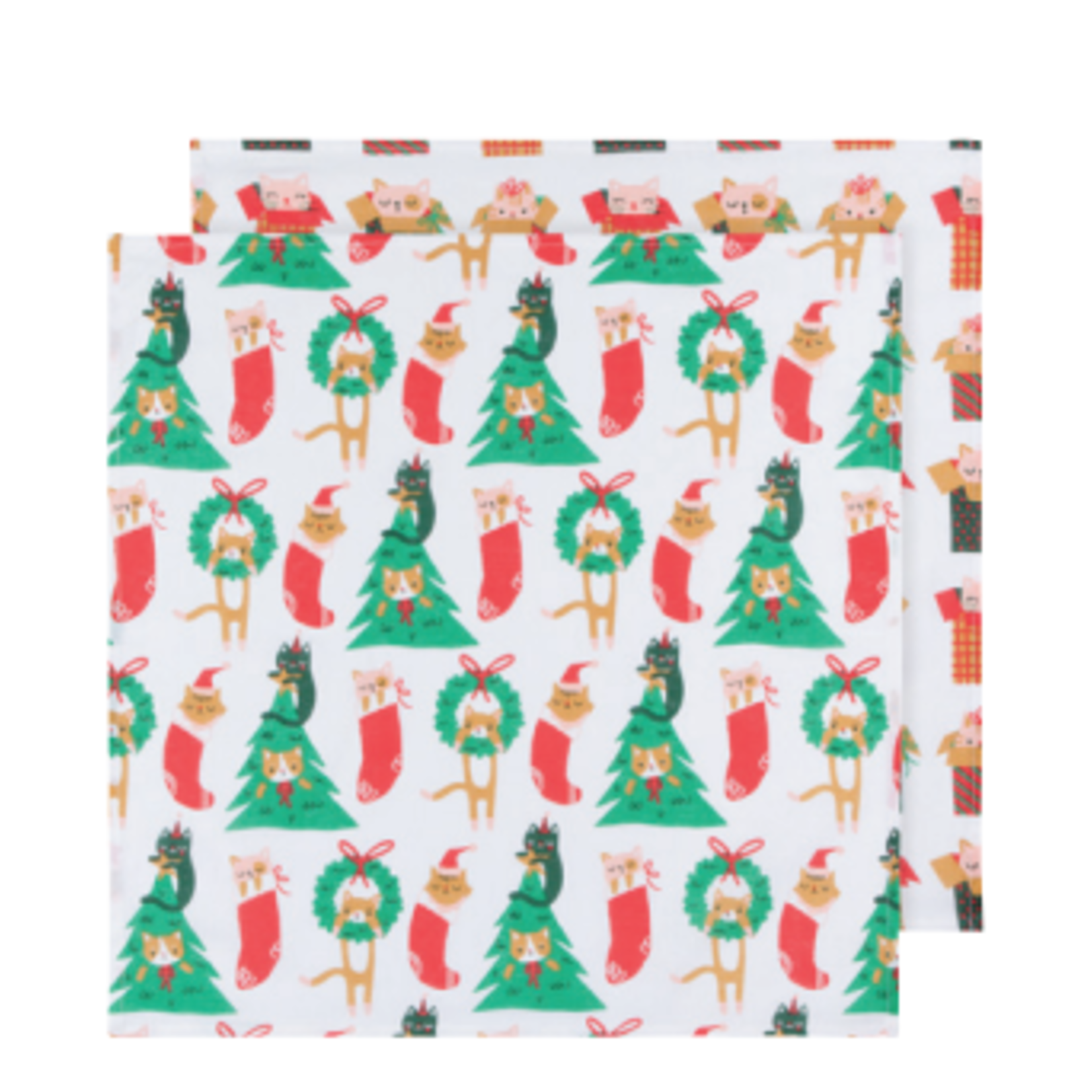 Now Designs Dishtowel, Floursack Set/2 - Let it Meow