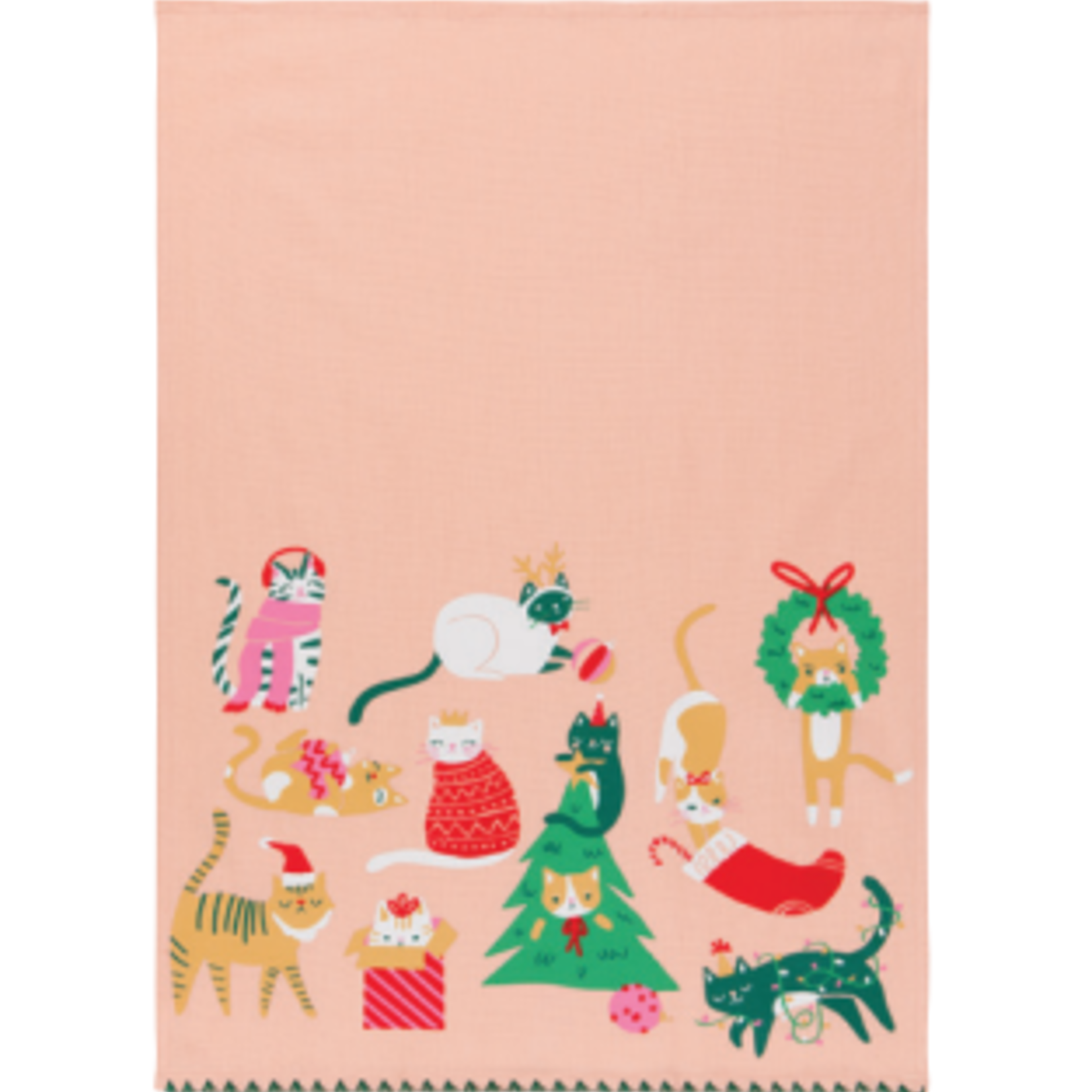 Danica Brands Let it Meow Christmas Dishtowel | Danica Brands
