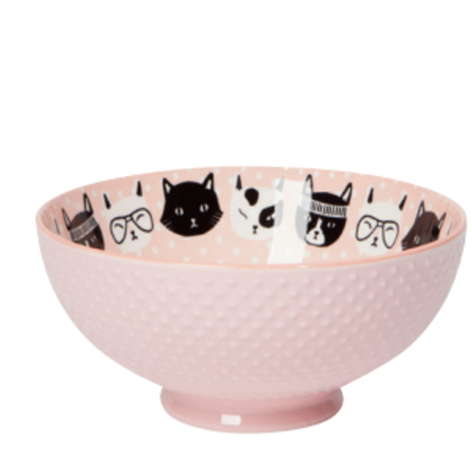 Now Designs Bowl Stamped 8" - Feline Fine