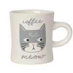 Now Designs Mug, Diner - Cats Meow, white